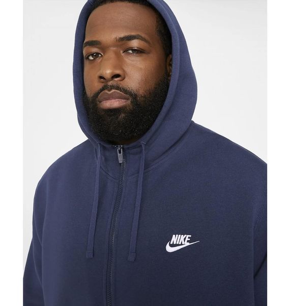 Бомбер чоловічий Nike M Nsw Club Hoodie Fz Bb 3081 фото