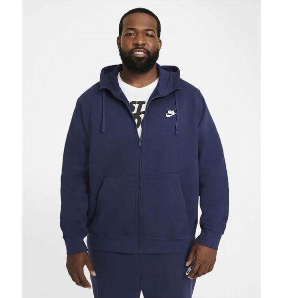 Бомбер чоловічий Nike M Nsw Club Hoodie Fz Bb 3081 фото