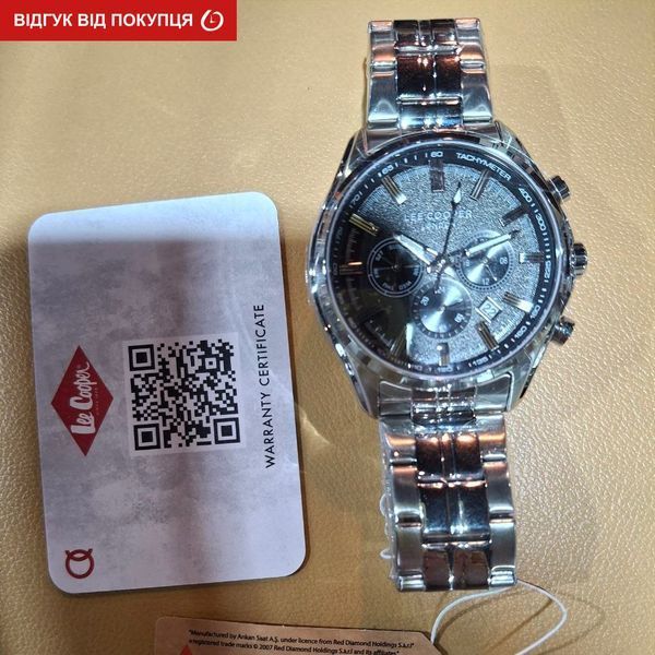 Чоловічий годинник Lee Cooper Fenix Black 558 фото