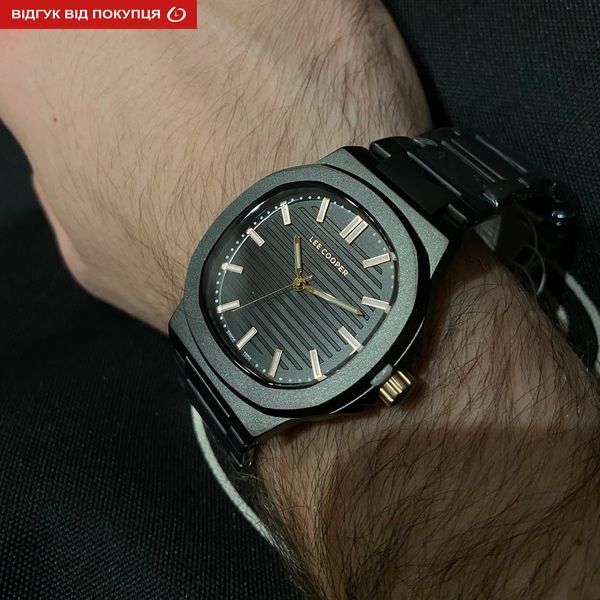 Чоловічий годинник Lee Cooper Brand Black 458 фото