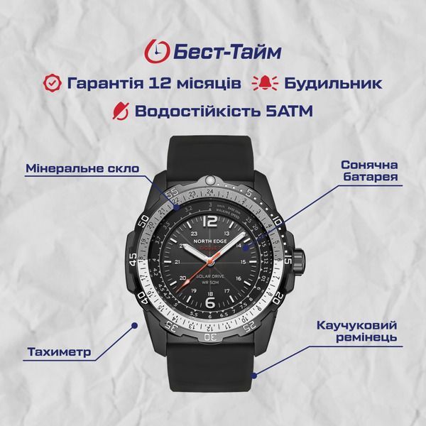 Чоловічий годинник North Edge Evoque 308 фото