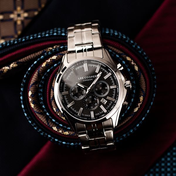 Чоловічий годинник Lee Cooper Fenix Black 558 фото