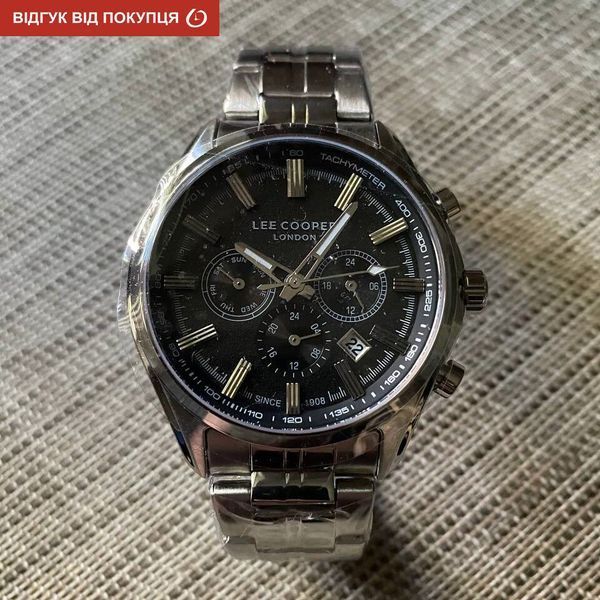 Чоловічий годинник Lee Cooper Fenix Black 558 фото
