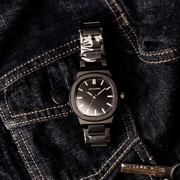 Чоловічий годинник Lee Cooper Brand Black 458 фото