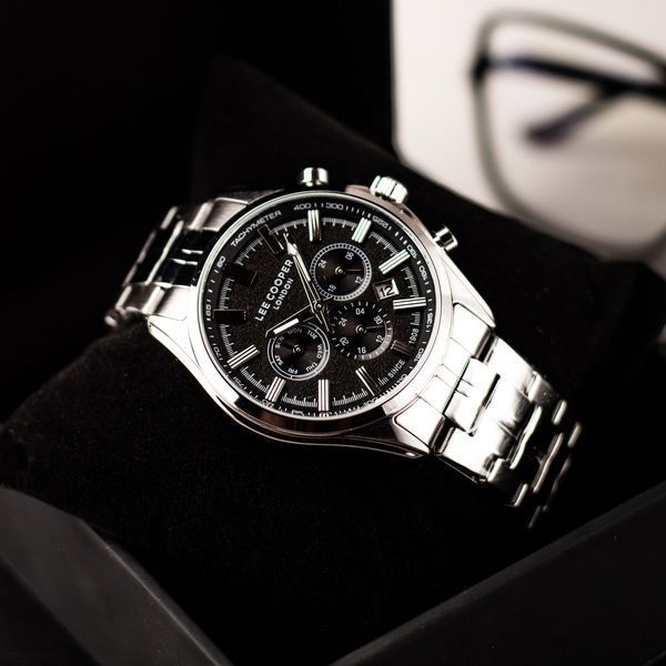 Чоловічий годинник Lee Cooper Fenix Black 558 фото
