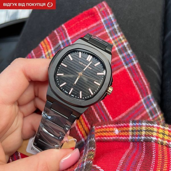 Чоловічий годинник Lee Cooper Brand Black 458 фото