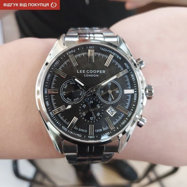 Чоловічий годинник Lee Cooper Fenix Black 558 фото