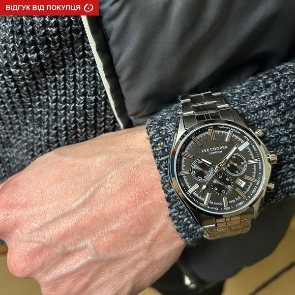 Чоловічий годинник Lee Cooper Fenix Black 558 фото