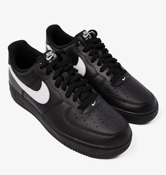 Кросівки чоловічі Nike Air Force 1 Low '07 Black White 2577 фото