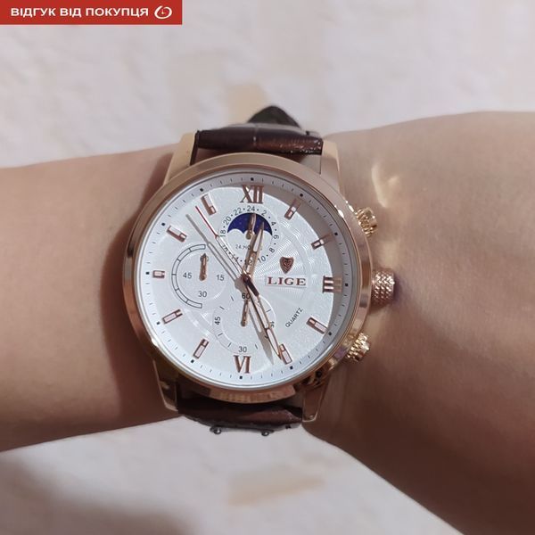 Чоловічий годинник Lige Signature 159 фото