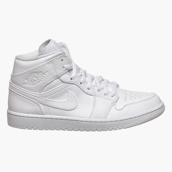 Кросівки чоловічі Jordan 1 Mid White 2044 фото