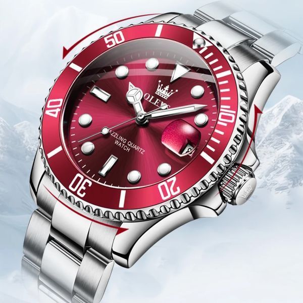 Чоловічий годинник Olevs Bordo 659 фото