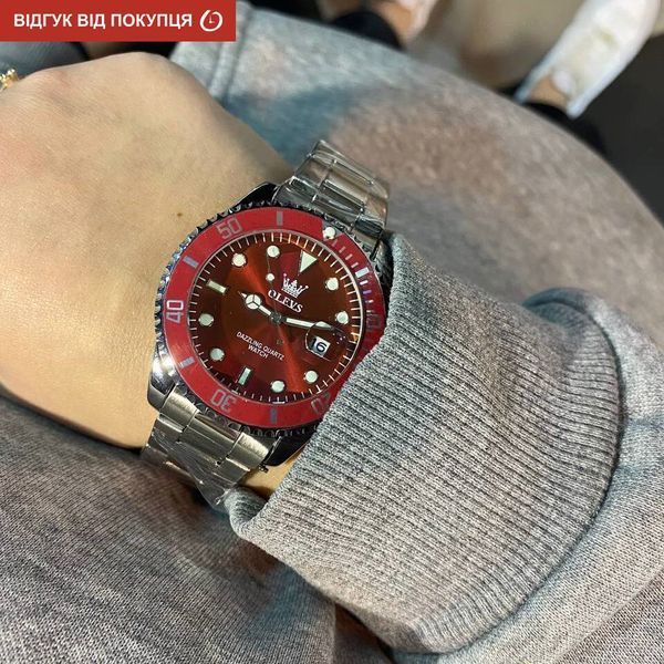 Чоловічий годинник Olevs Bordo 659 фото
