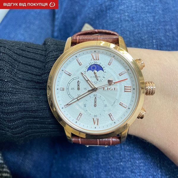 Чоловічий годинник Lige Signature 159 фото