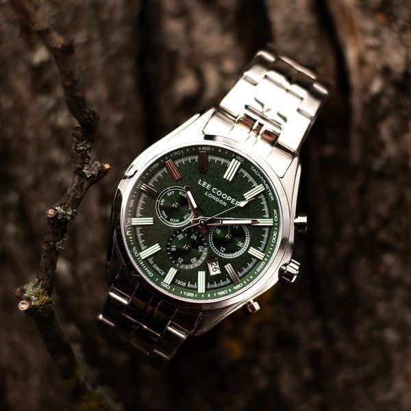 Чоловічий годинник Lee Cooper Fenix Green 559 фото
