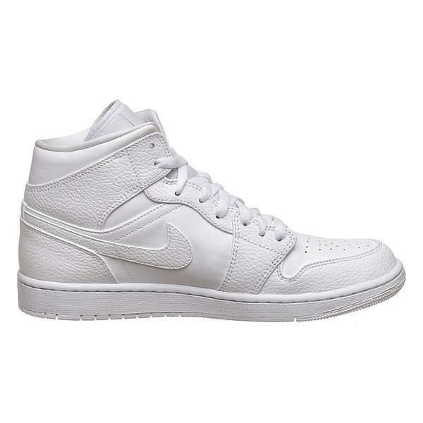 Кросівки чоловічі Jordan 1 Mid White 2044 фото