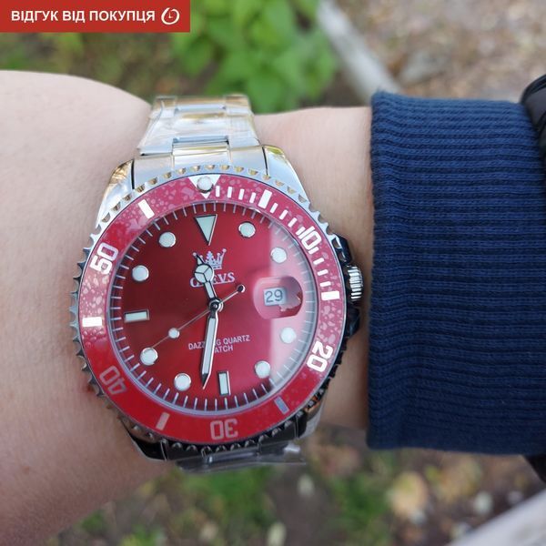 Чоловічий годинник Olevs Bordo 659 фото