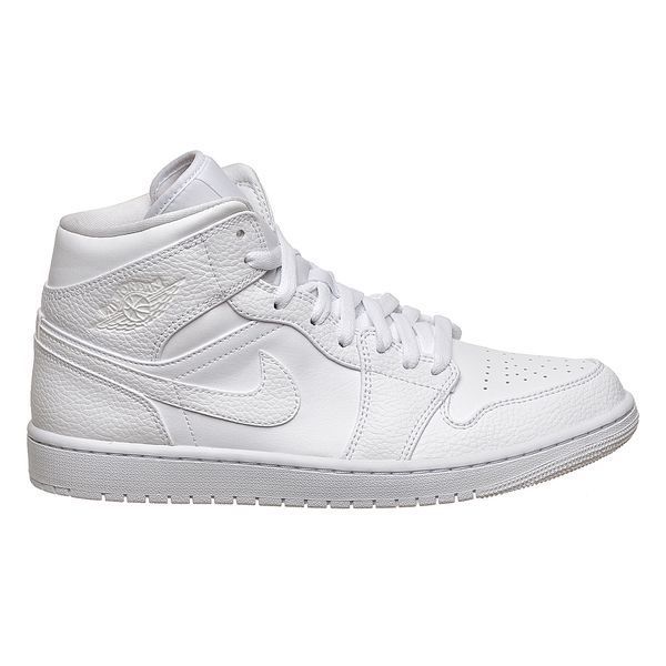 Кросівки чоловічі Jordan 1 Mid White 2044 фото
