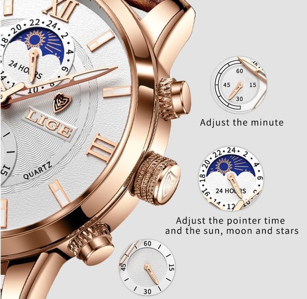 Чоловічий годинник Lige Signature 159 фото