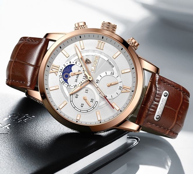 Чоловічий годинник Lige Signature 159 фото