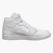 Кросівки чоловічі Jordan 1 Mid White 2044 фото 3