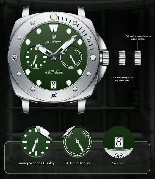 Чоловічий годинник Poedagar Select 760 фото