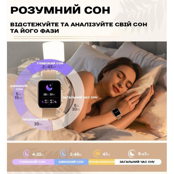 Смарт годинник Smart Sensation Pink, 2 ремінці 360 фото