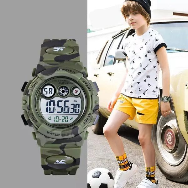 Чоловічий годинник Skmei Kids KamoGreen 210 фото