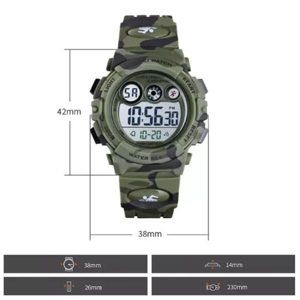 Чоловічий годинник Skmei Kids KamoGreen 210 фото