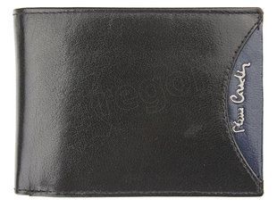 Чоловічий шкіряний гаманець Pierre Cardin TILAK29 8805 RFID чорний + синій - 4332 фото