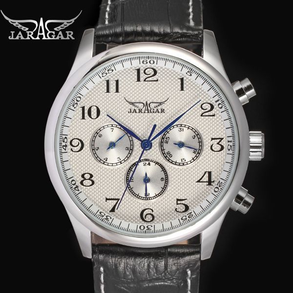 Чоловічий годинник Jaragar Elite White 11 фото