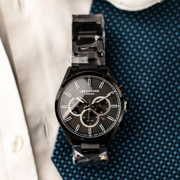 Чоловічий годинник Lee Cooper England Black 562 фото