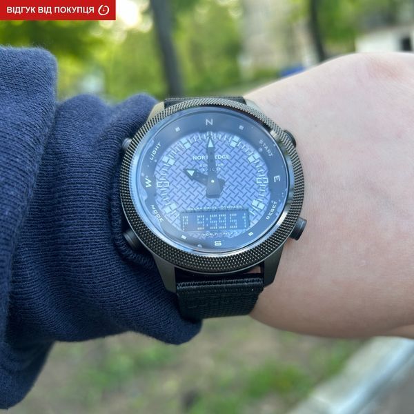 Чоловічий годинник North Edge Solar Compass 362 фото