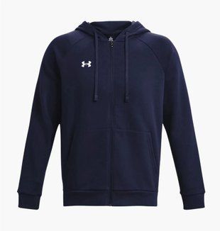 Кофта чоловіча Under Armour Rival Fleece Fz Blue 3456 фото