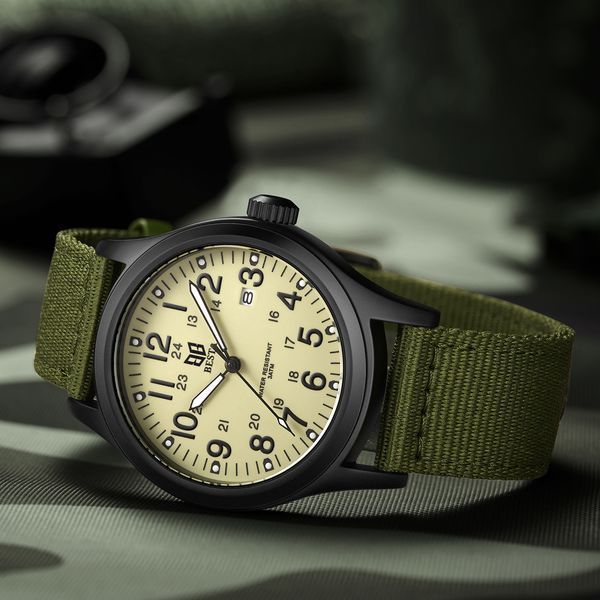 Чоловічий годинник Besta Command Green 614 фото