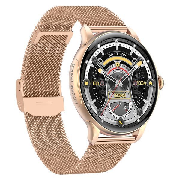 Смарт годинник Smart Holiday Gold Steel, 2 ремінці 414 фото