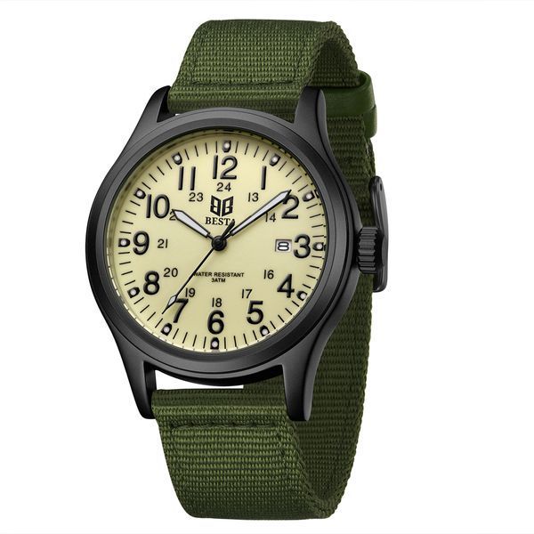 Чоловічий годинник Besta Command Green 614 фото