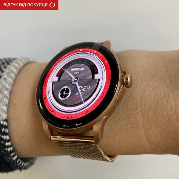 Смарт годинник Smart Holiday Gold Steel, 2 ремінці 414 фото