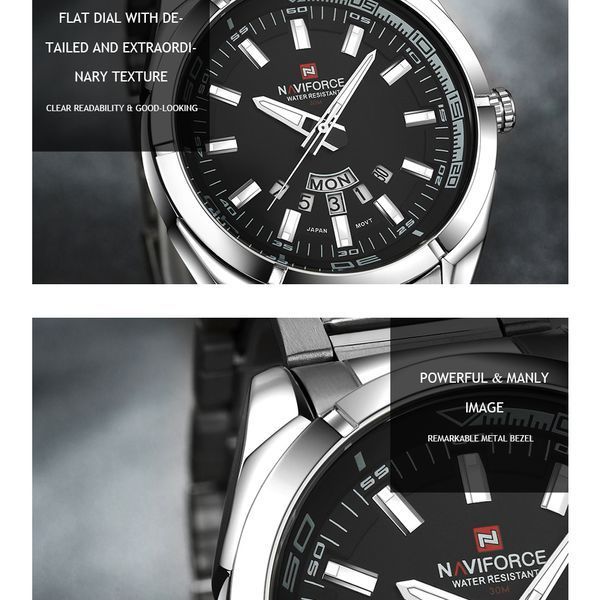 Чоловічий годинник Naviforce Rocket BlackDial 514 фото