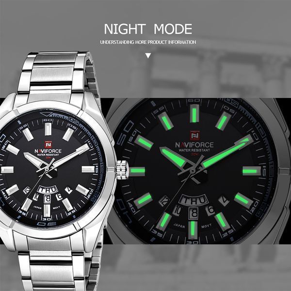 Чоловічий годинник Naviforce Rocket BlackDial 514 фото