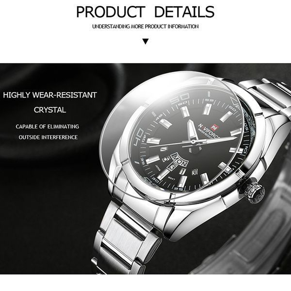 Чоловічий годинник Naviforce Rocket BlackDial 514 фото