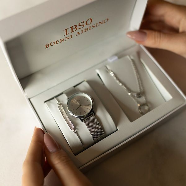 Жіночий годинник Baosaili BOX IBSO Silver 314 фото