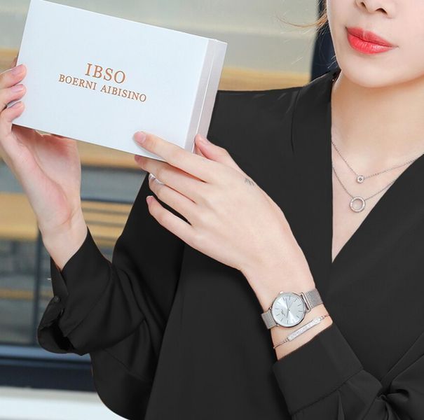 Жіночий годинник Baosaili BOX IBSO Silver 314 фото