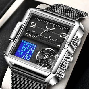 Чоловічий годинник Lige Maxi 165 фото