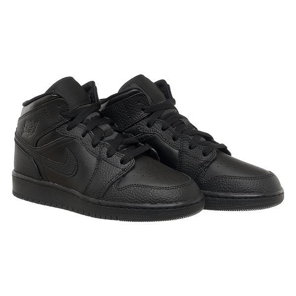 Кросівки жіночі Jordan 1 Mid Black 1065 фото