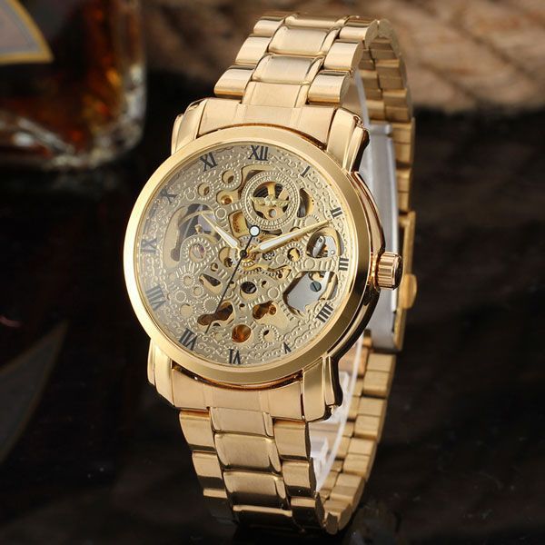 Чоловічий годинник Winner BestSeller Leather Deluxe, 2 ремінці 765 фото