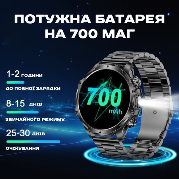 Смарт годинник Smart Turbo Power Steel, 2 ремінці 415 фото