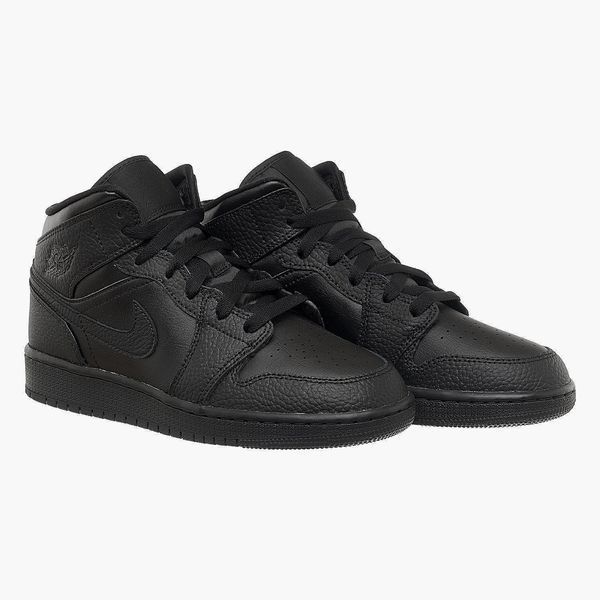 Кросівки жіночі Jordan 1 Mid Black 1065 фото
