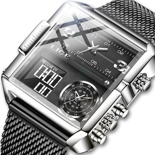 Чоловічий годинник Lige Maxi 165 фото