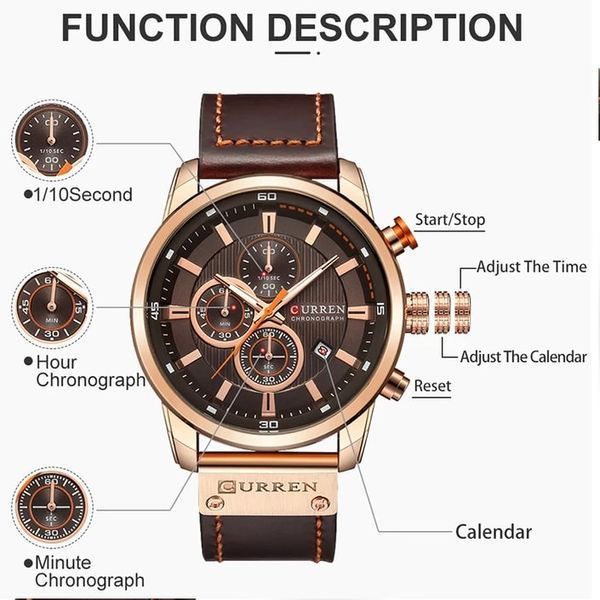 Чоловічий годинник Curren BigBoss 215 фото